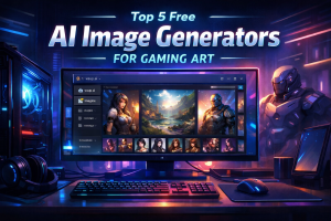 Top Free AI Image Generators for Gaming Art (Avatars, Thumbnails, Concept Art)
